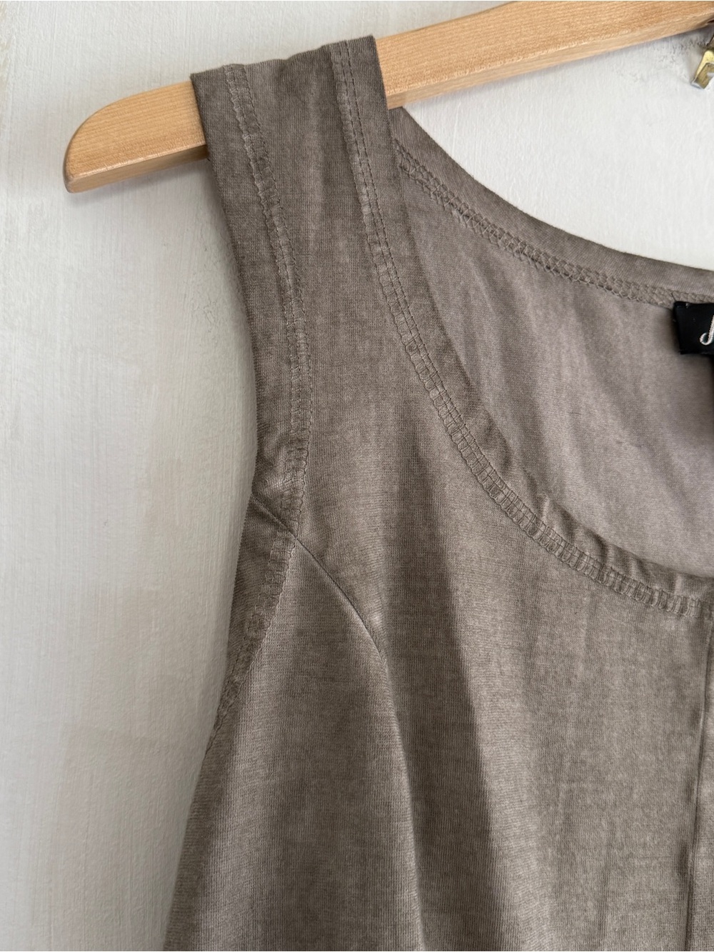 Nu-Look Sleeveless Taupe Adjustable Balloon Hem Midi Dress Size Lg - Picture 5 of 15